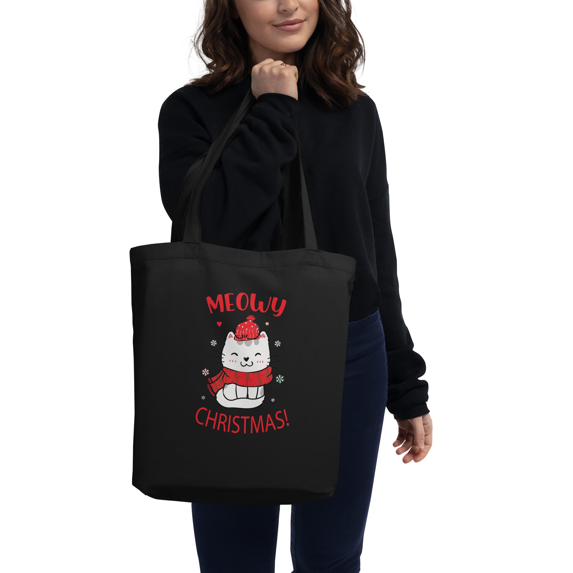 Christmas Cat Tote Bag